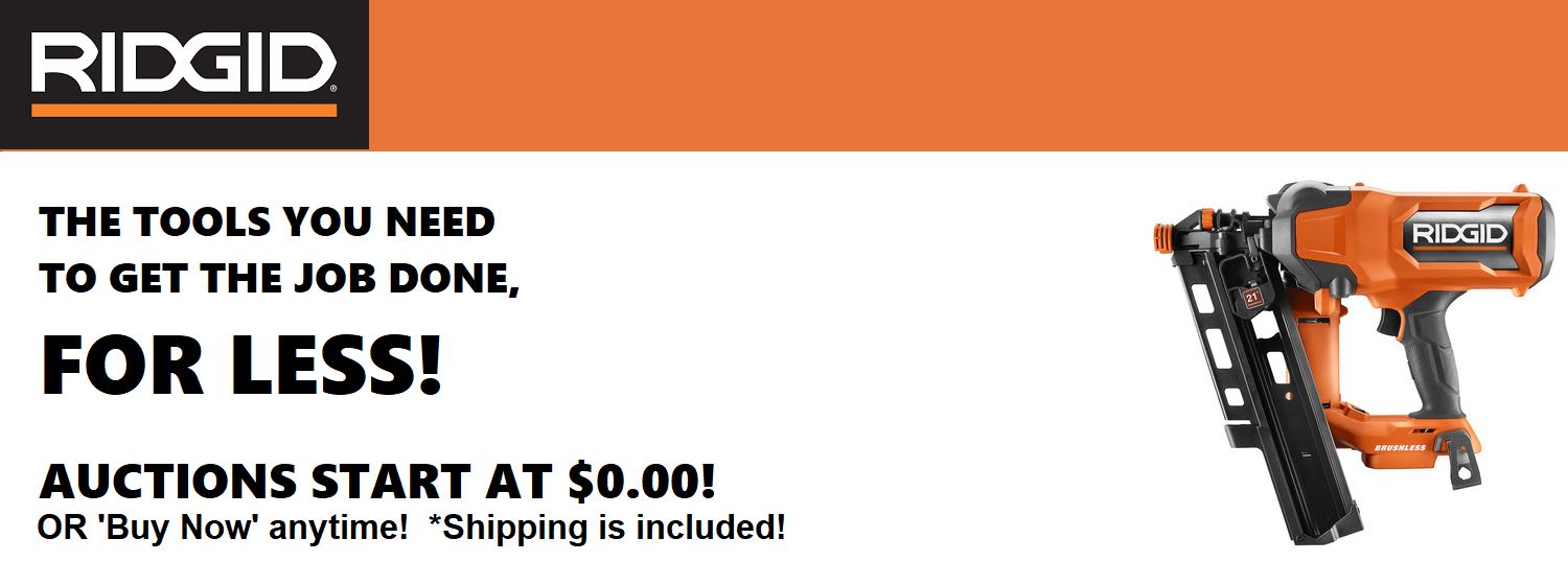 Online Auction Bidding site Tool Dash Ryobi Power Tools